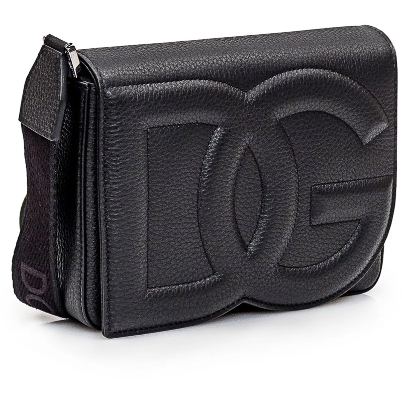 Dolce&Gabbana Schultertasche Borsa Logo DG Media schwarz(Image 3)