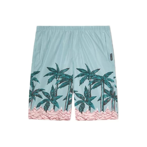 Palm Angels Palms Row Swim Shorts Multicolor 