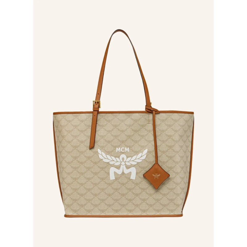 MCM Shopper Tote Bag Himmel Shopper in Lauretos beige