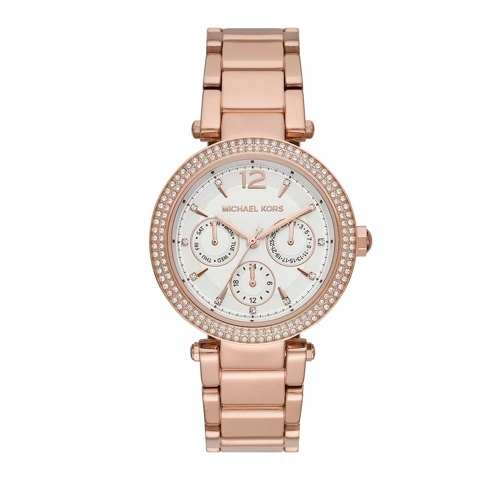Michael Kors Women's Parker Multifunction Rose Gold-Tone Stainl Rosègold Multifunction Watch