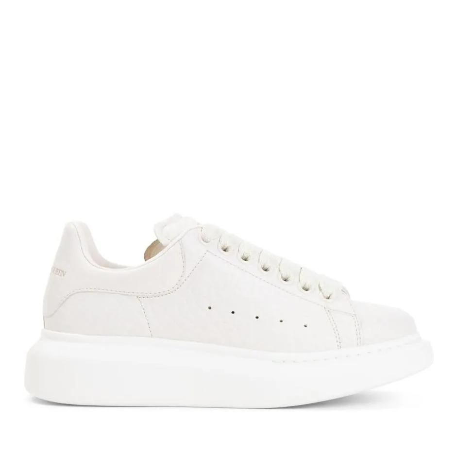 Alexander McQueen Sneakers - Off White Leather Sneakers in wit-Alexander McQueen 1