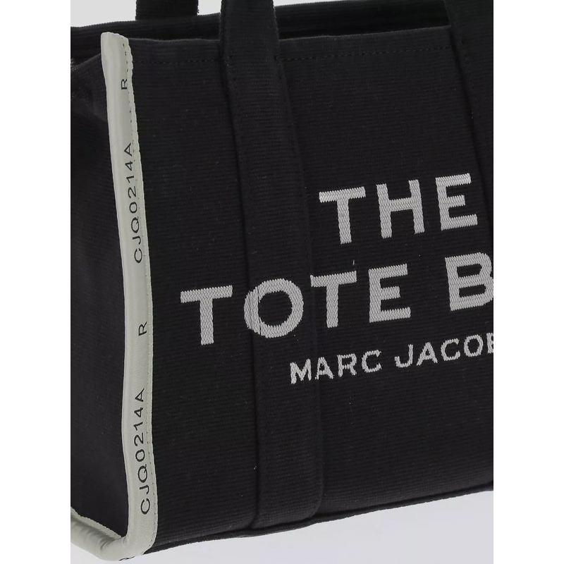 Marc Jacobs Satchel Medium Tote' Black Tote Bag With Contrasting Logo  Black(Image 5)