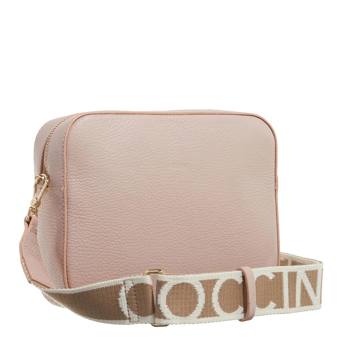 Coccinelle Stijlvolle leren crossbody tas met rits Pink Dames
