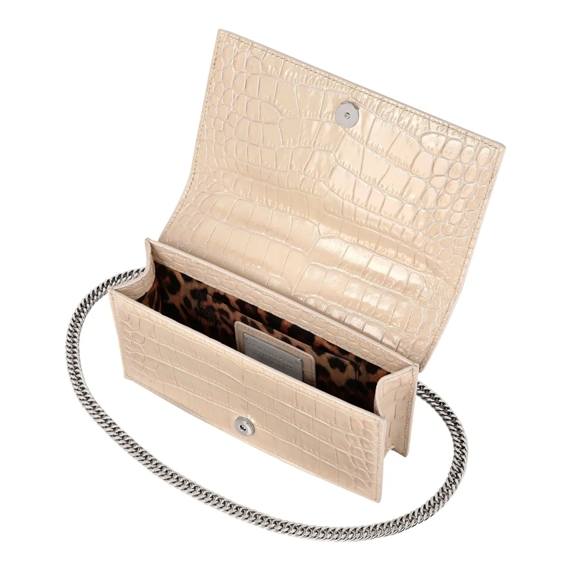 Philipp Plein Schultertasche Umhängetasche Eagle Crocco Geprägt beige(Image 4)