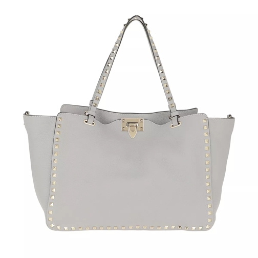 Valentino Garavani Rockstud Shopping Bag Pastel Grey Shopping Bag