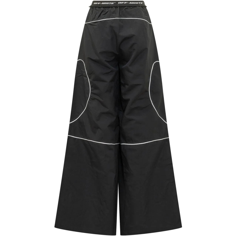 Off-White Pantalon de jogging Pantaloni Track Logoband a Gamba Larga schwarz(Image 2)