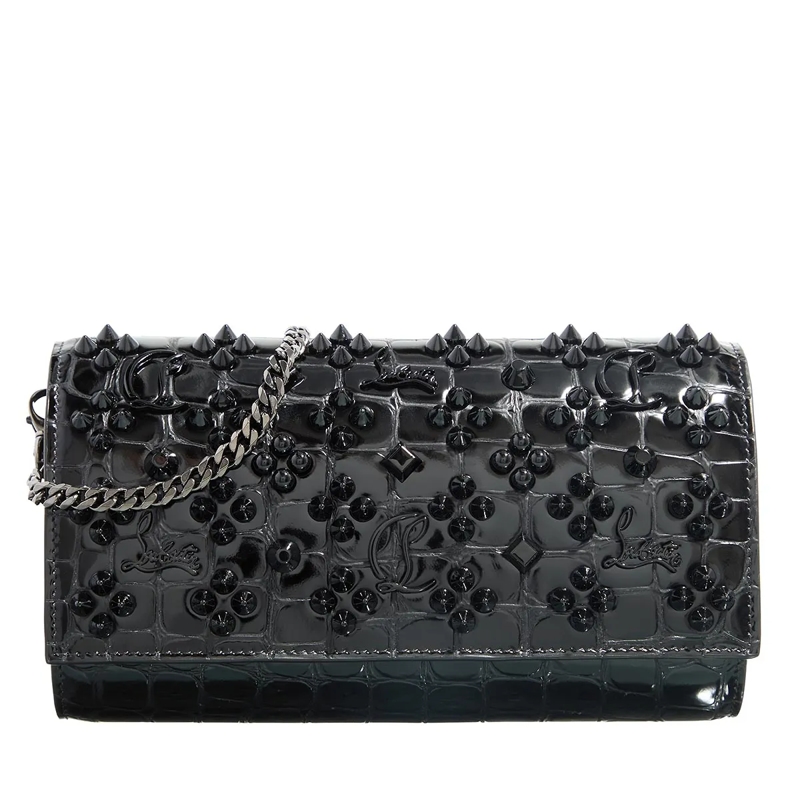 Christian Louboutin Wallet On A Chain Paloma Wallet On Chain Black
