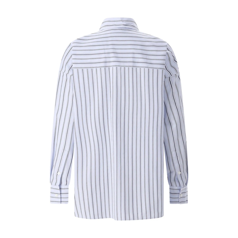 WEEKEND Max Mara Chemisier Gestreifte Hemdbluse Amour aus Baumwolle blau(Image 2)