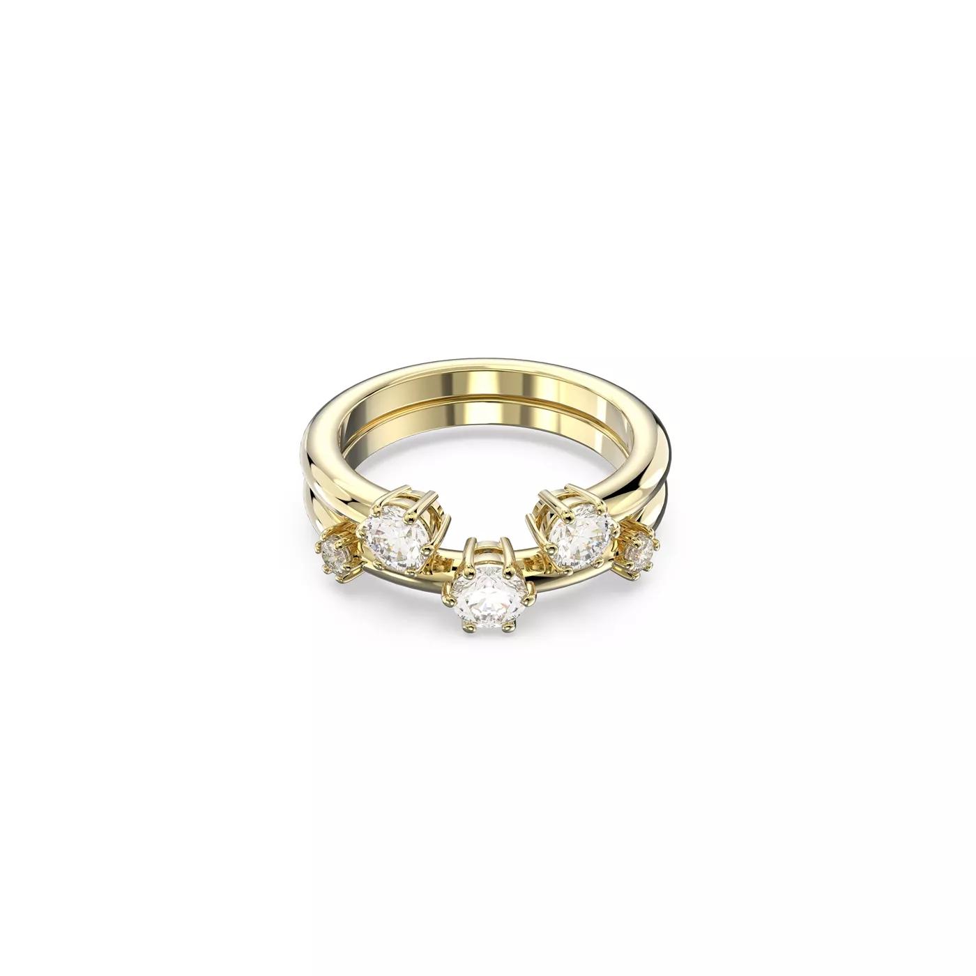 Swarovski Ring - Swarovski Constella Goldfarbene Ring 5640967 - Gr. 15.5 - in Gold - für Damen