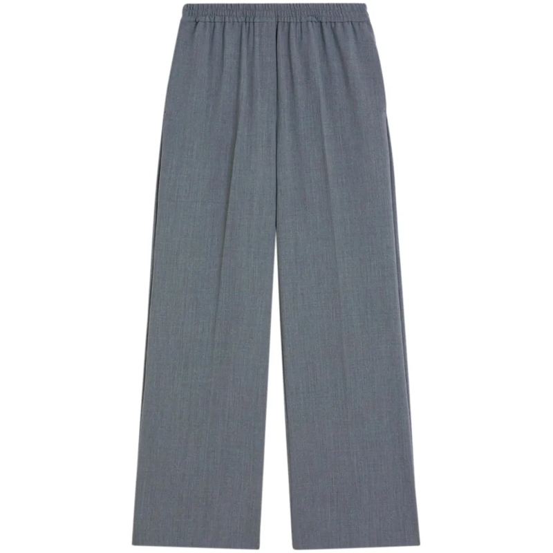 Max Mara  Tailored Grey Trousers With Refined Texture Grey