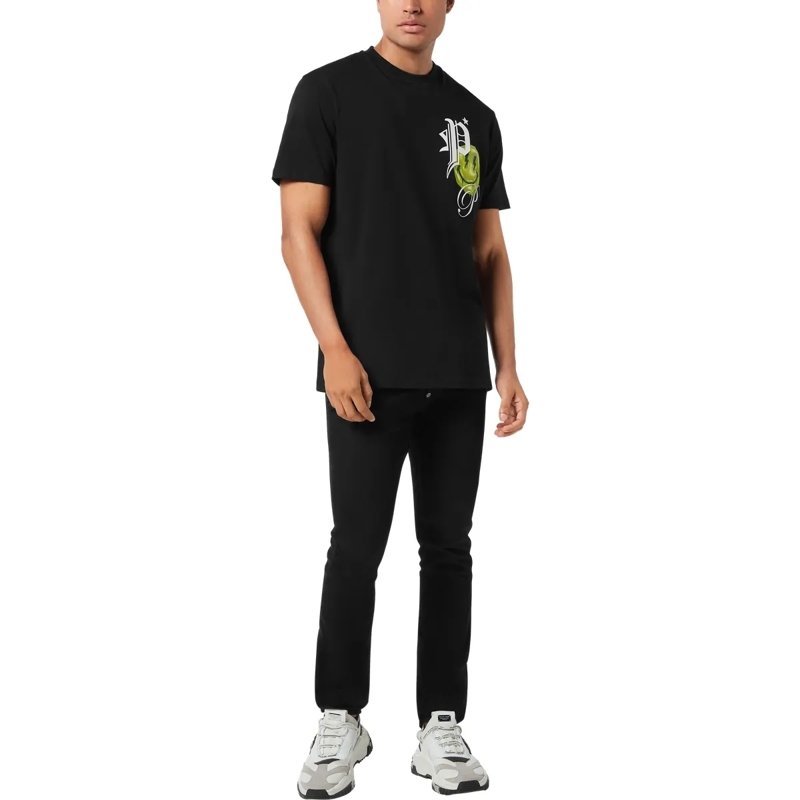 Philipp Plein T-Shirt T-Shirt Rundhalsausschnitt Ss Smile schwarz(Image 4)