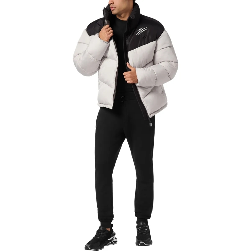 Plein Sport Lederjacke Jacke beige(Image 4)