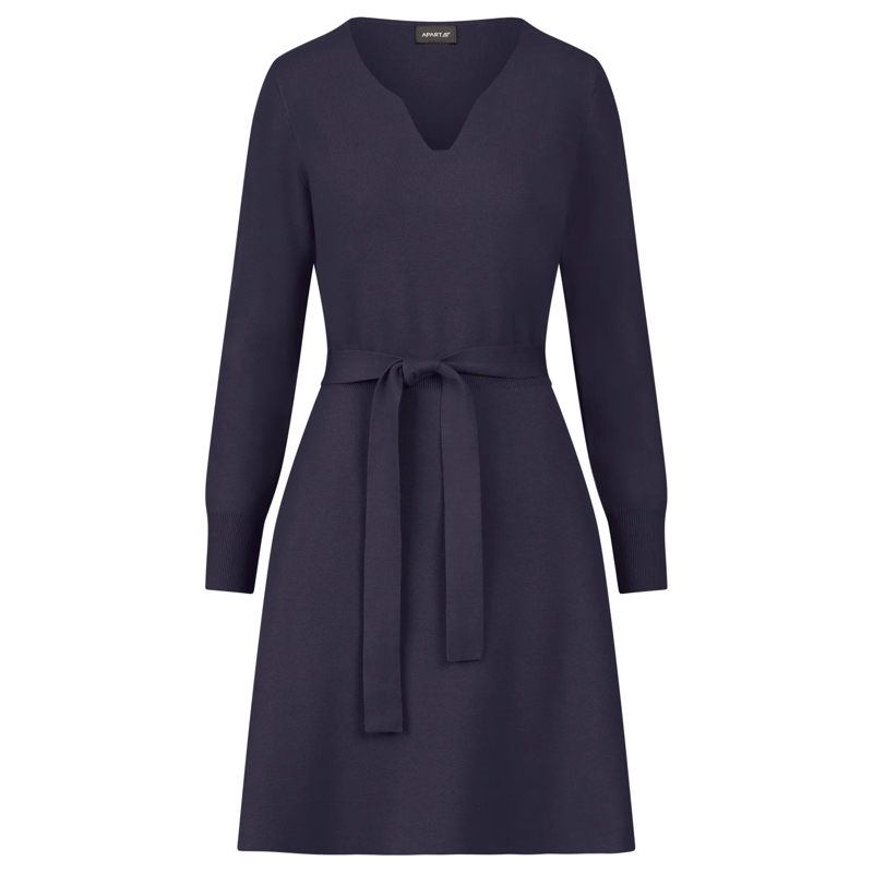 Apart Strickkleid Strickkleid dunkel-blau