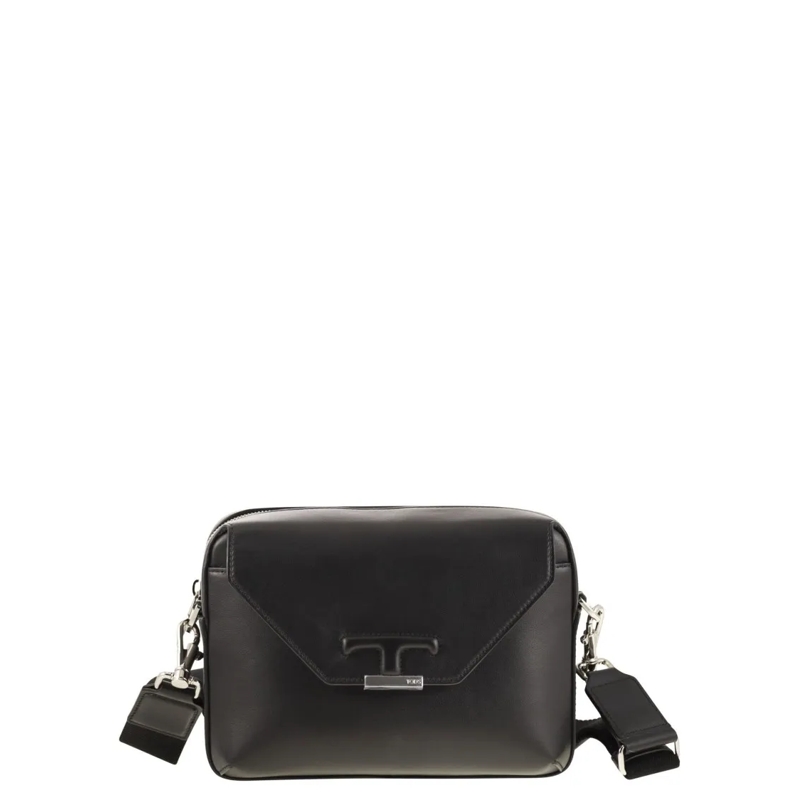 Tod's Schultertasche Timeless Mini Leather Shoulder Bag Black