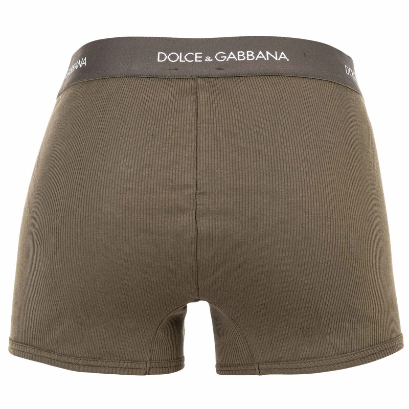 Dolce&Gabbana  Fine-Rib Regular Boxer khaki(Image 3)