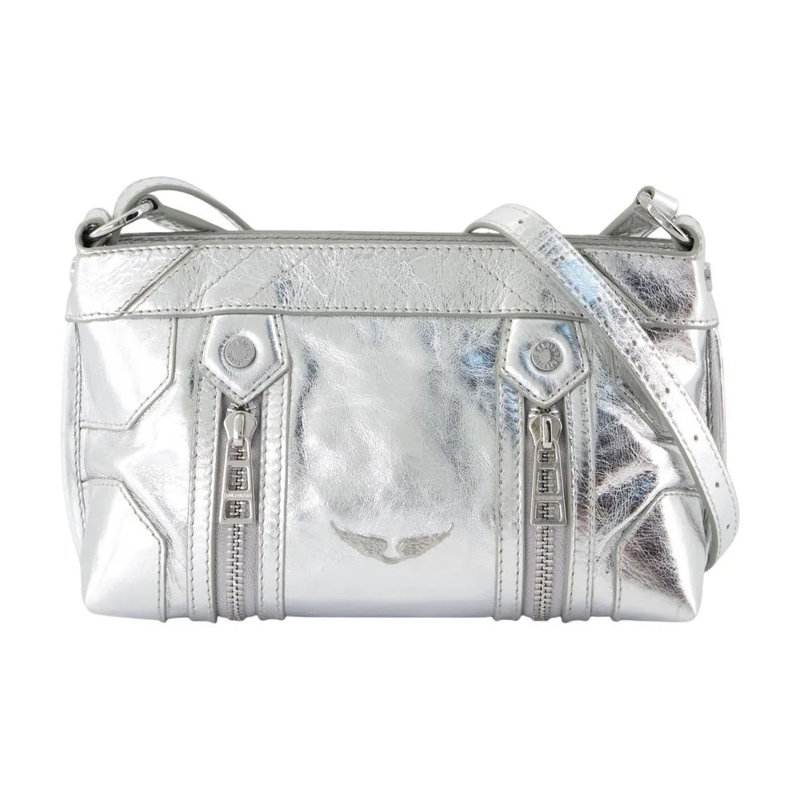 Zadig & Voltaire Schultertasche Sunny Mood Crossbody - Leather - Silver Silver