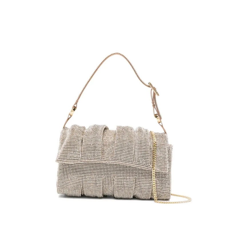 Benedetta Bruzziches Schultertasche Structured Handbag With Detachable Shoulder Strap  Grey