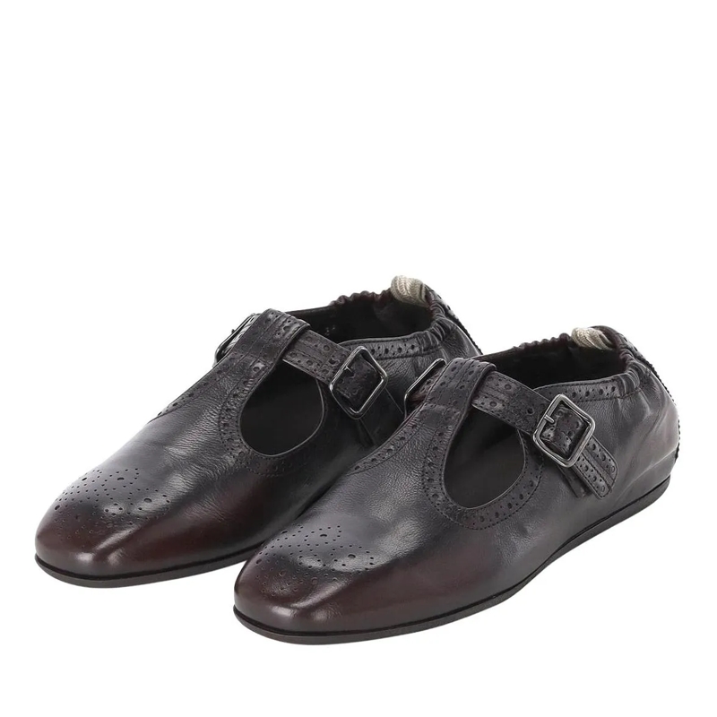 Officine Creative Schnürschuhe Schuhe aus Leder braun