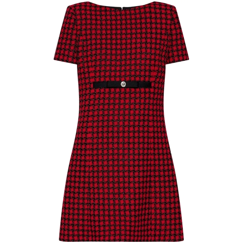 Versace Midikleid Dresses Lipstick Redblack mehrfarbig