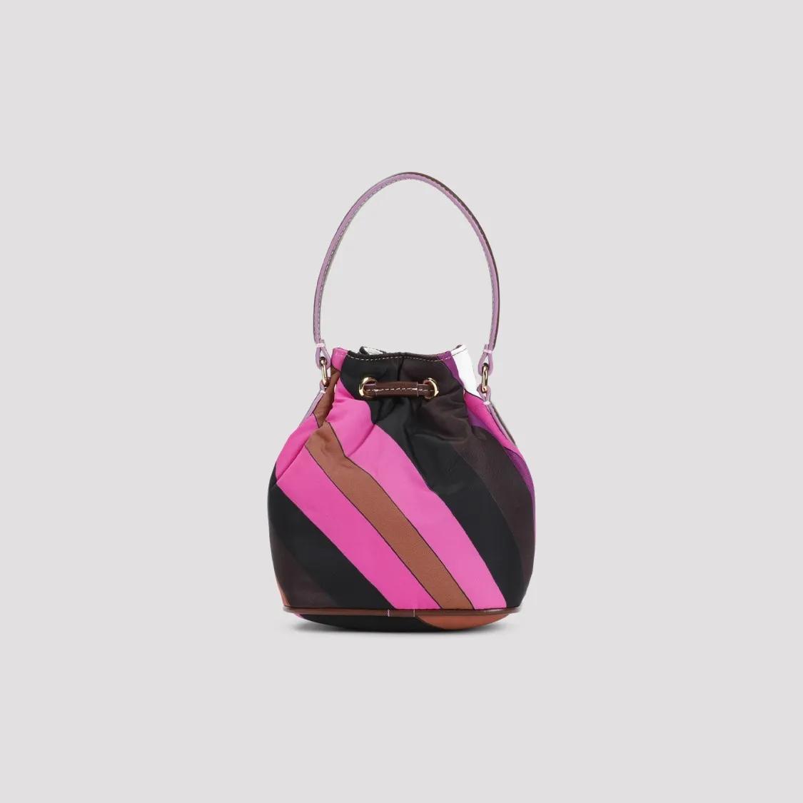 Pucci Bucket bags Fuchsia Drawstring Pouch Bag Small in meerkleurig