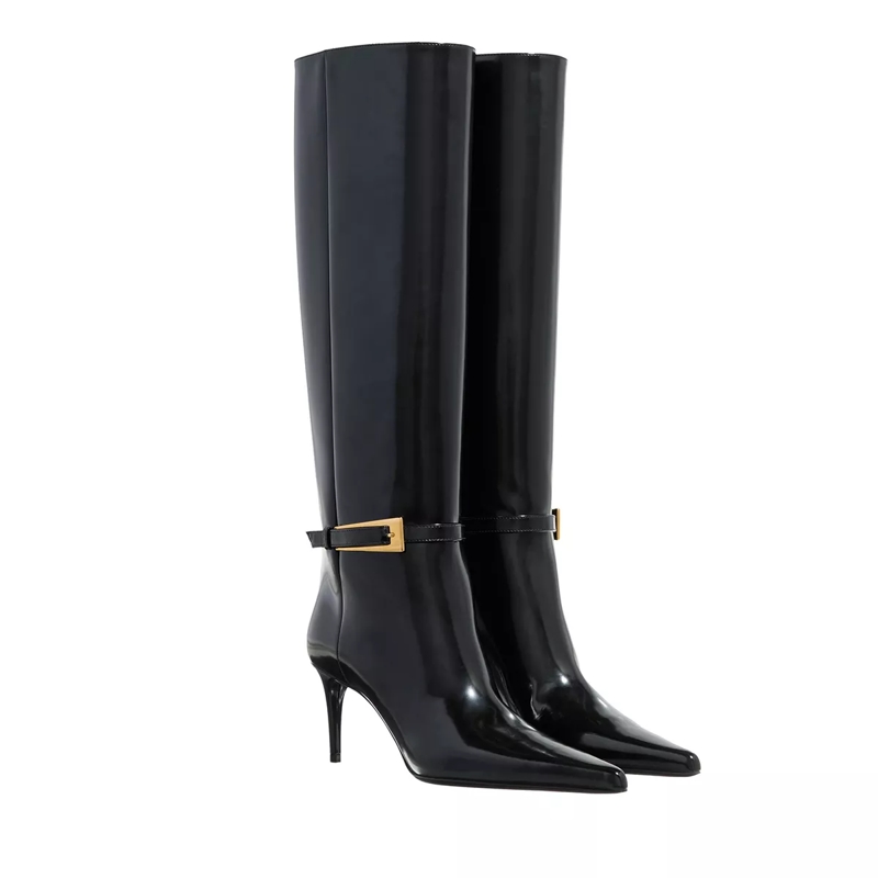 Saint Laurent Stiefel Lee Boots Black