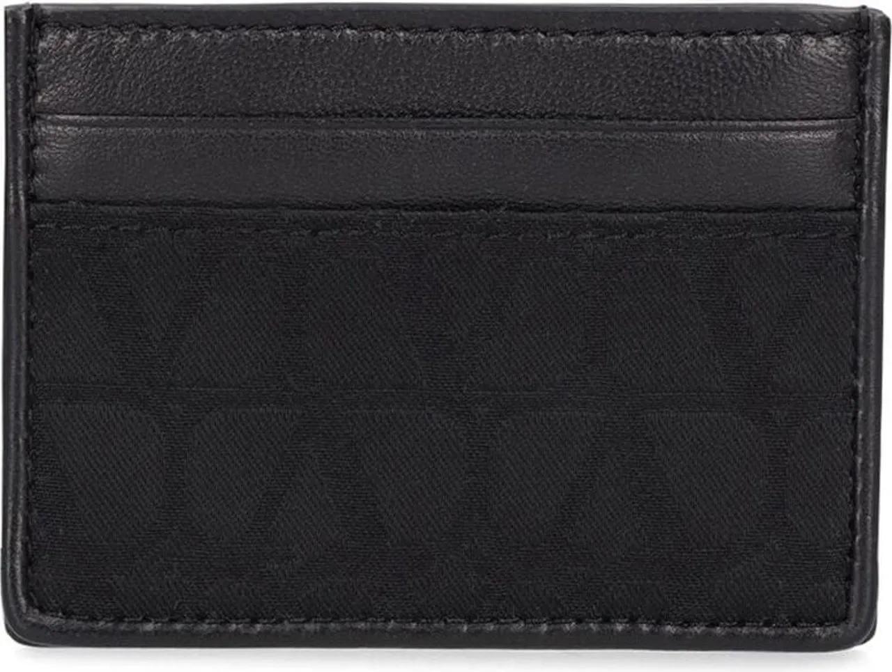 Thumbnail - Valentino Garavani Portemonnaie - Valentino Black leather Toile Iconographe card hol - Gr. unisize - in Schwarz - für Da...