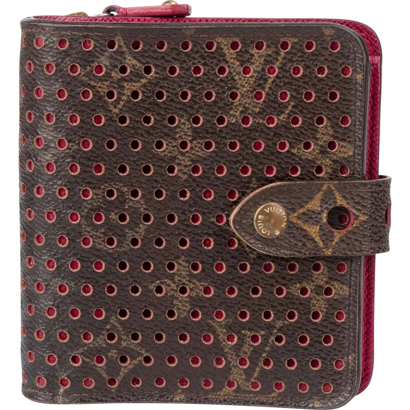 Louis Vuitton Geldbörse Louis Vuitton Limited Perforated Monogram Clip Wal braun