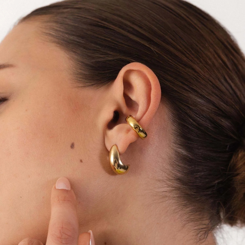 Purelei Ohrstecker Earcuff Sleek Earcuff gold(Image 3)