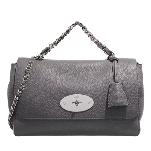 Mulberry Medium Lily Top Handle Shoulder Bag Charcoal Cartable