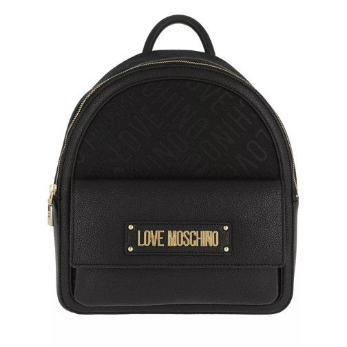 Love Moschino Jacquard Backpack Nero Rucksack