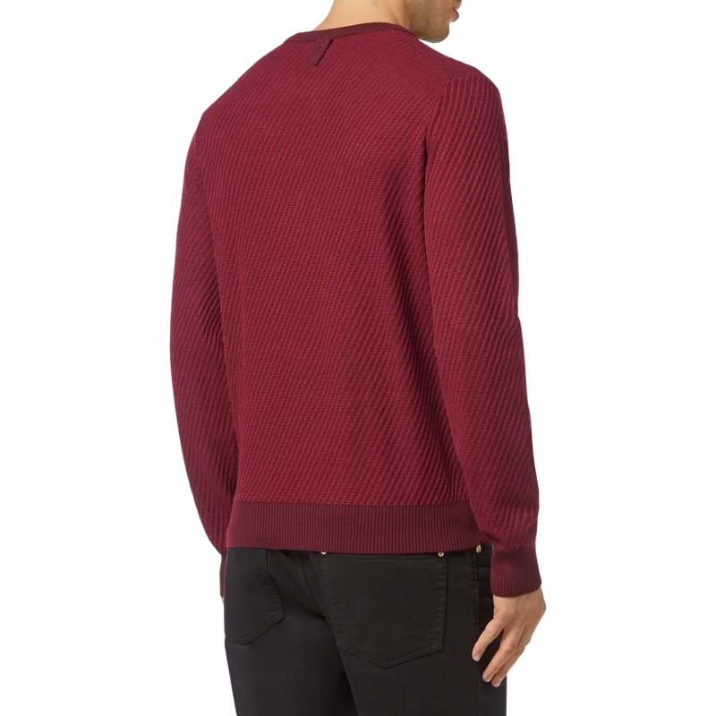 BILLIONAIRE  Rundhalspullover Crest bordeaux(Image 2)