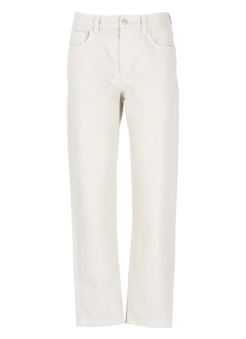 Brunello Cucinelli - Ivory Cotton Pants - Größe 40 - beige