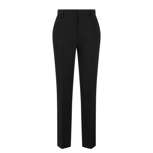 Alberta Ferretti  Wool Canvas Trouser Black