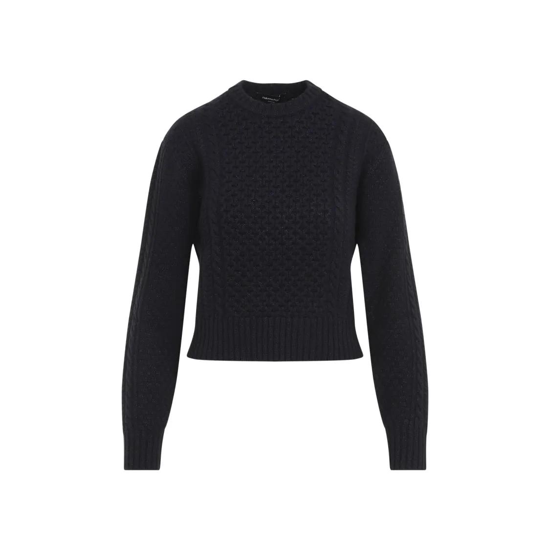 Fabiana Filippi - Virgin Wool Pullover - Größe 40 - schwarz