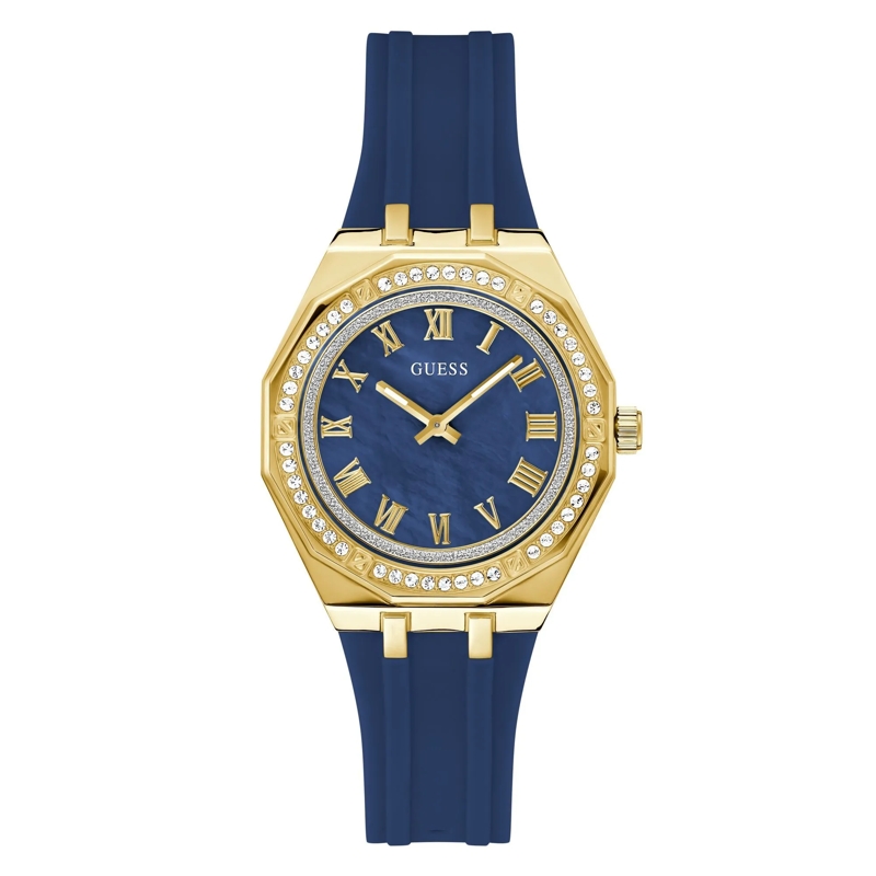 Guess Quarzuhr Quarz-Analoguhr Desire blau