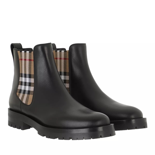 Burberry Checked Chelsea Boots Black Chelsea Boot