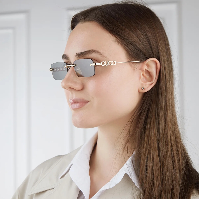 Gucci Sonnenbrille GG1808S-003 Gold-Gold-Grey(Image 2)