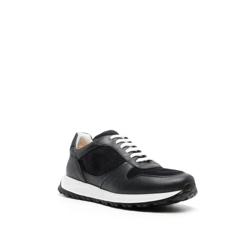 Doucal%27s Low-Top Sneaker - Round-Toe Panelled Sneakers - Gr. 42 (EU) - in Schwarz - für Damen