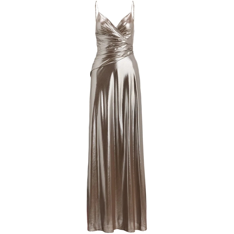 Ralph Lauren Robe midi Dresses Taupe Brownsilver Foil taupe