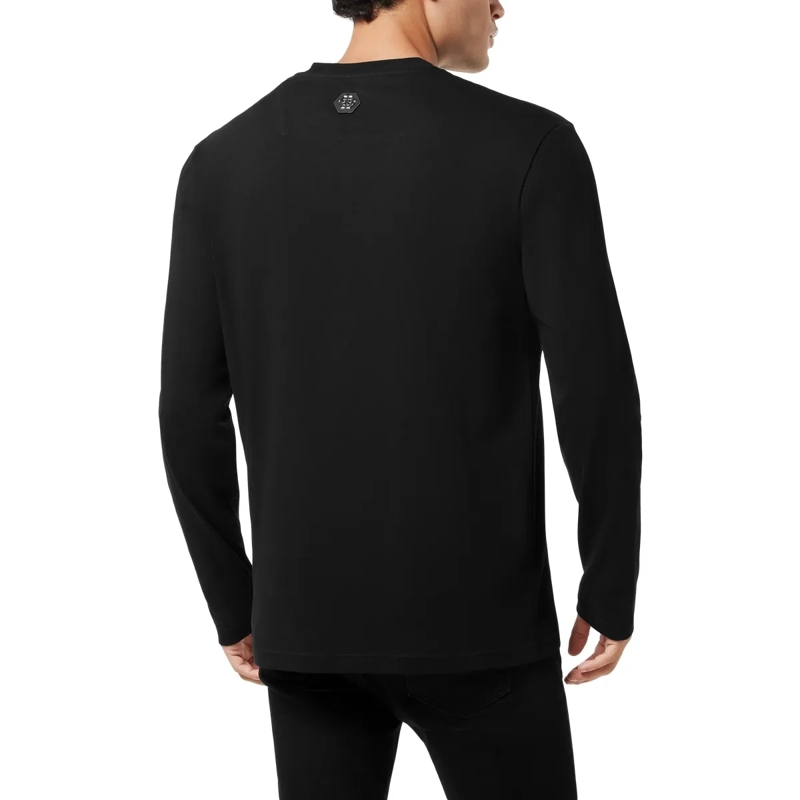 Philipp Plein T-Shirt T-Shirt Rundhalsausschnitt Ls Crest schwarz(Image 2)