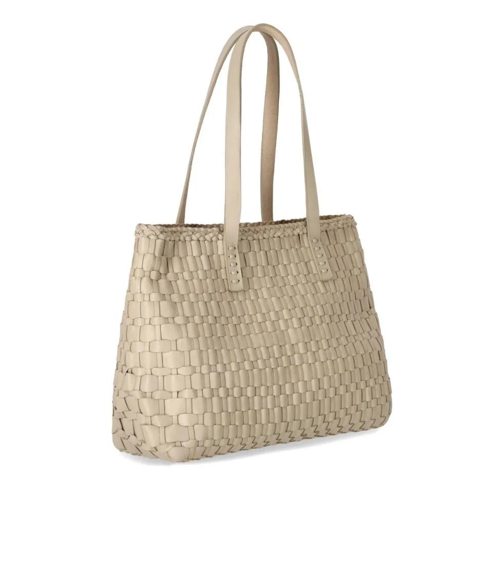 DRAGON DIFFUSION Hobo bags Salvage Irregular Pearl Shoulder Bag in beige