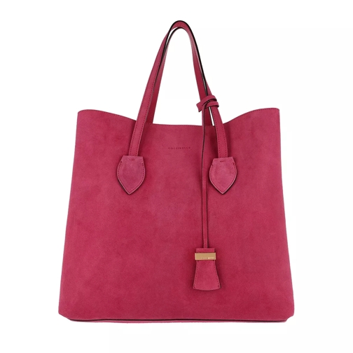 Coccinelle Celene Suede Shoulder Bag Framboise Shopping Bag