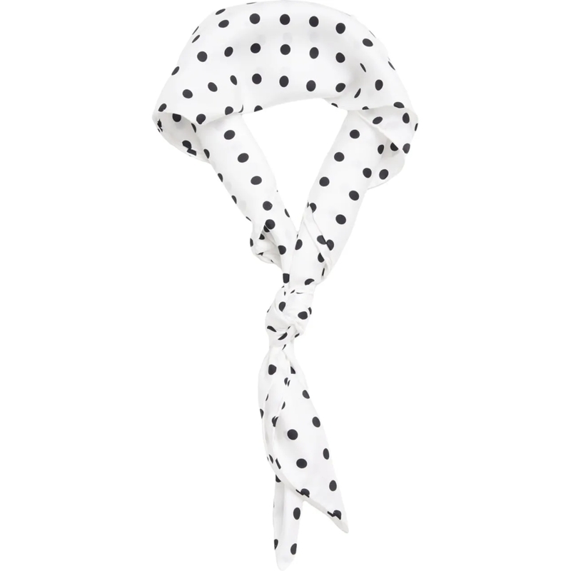 Moschino Écharpe en laine Printed foulard weiß