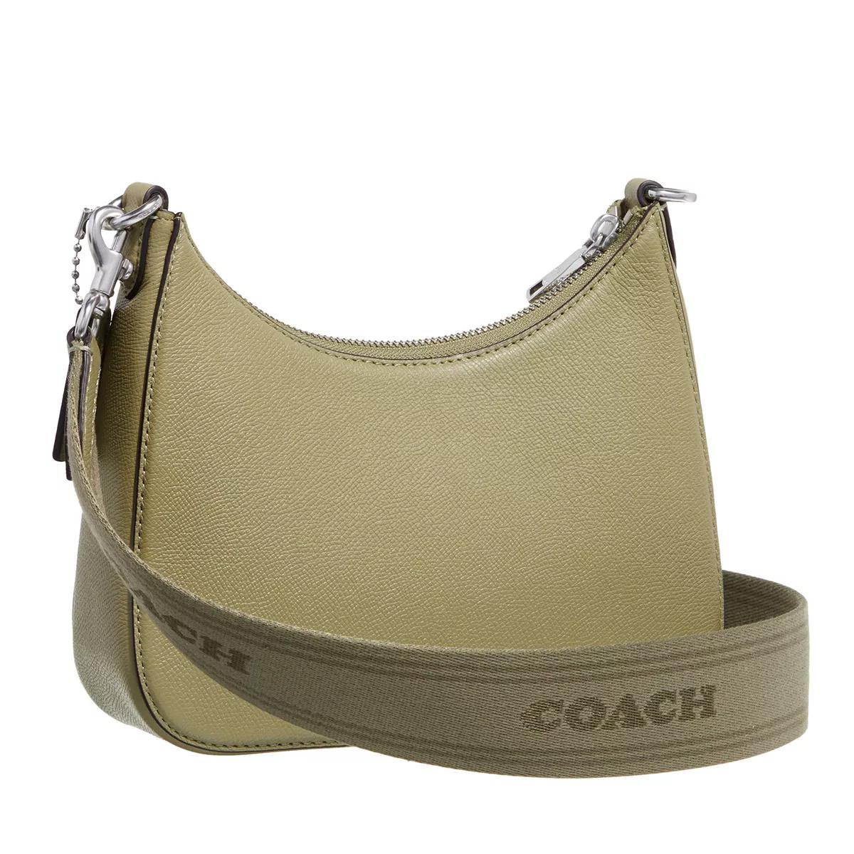 Coach Hobo Crossbody In Crossgrain Moss Crossbody Bag