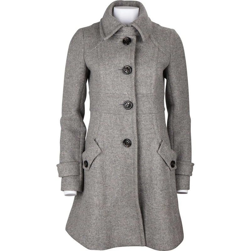 Burberry Übergangsjacke Burberry Grey Wool Coat (38) mehrfarbig