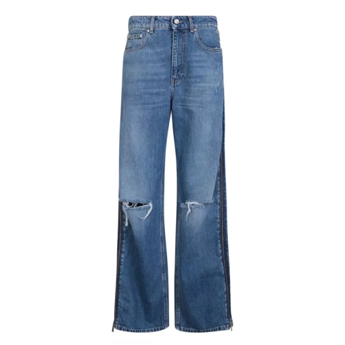 Stella McCartney Zip Details Blue Jeans Blue Jeans