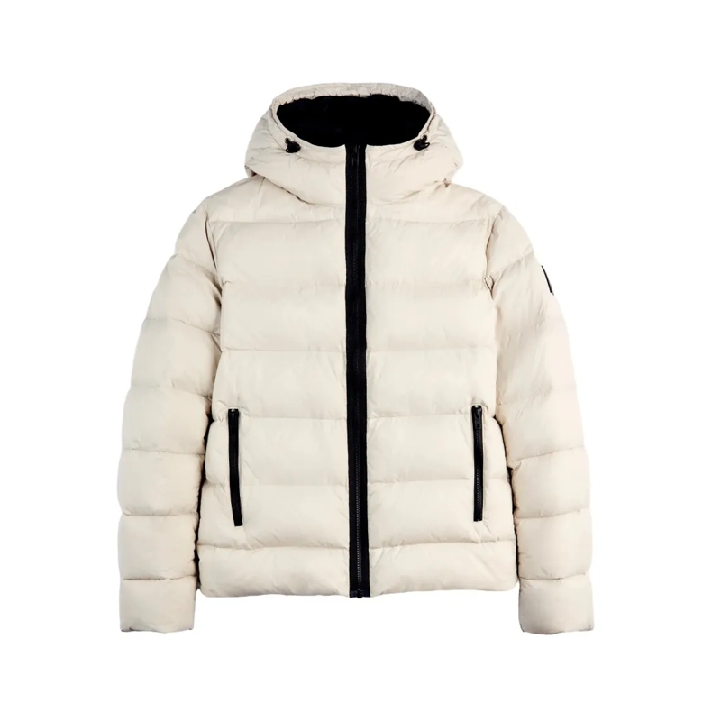 Fay Daunenjacke Quilted Hooded Puffer Jacket In Snow White Neutrals
