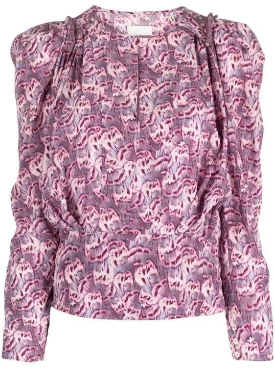 Isabel Marant - Purple Silk Top - Größe 36 - pink