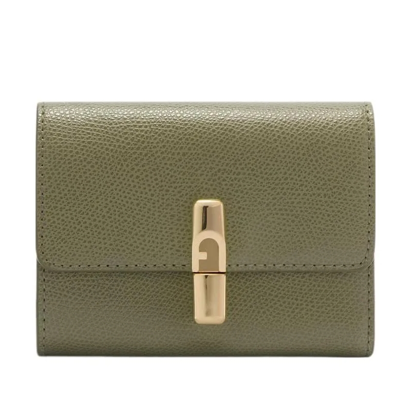 Furla Portefeuille à trois volets Furla Iride S Compact Wallet Avocado