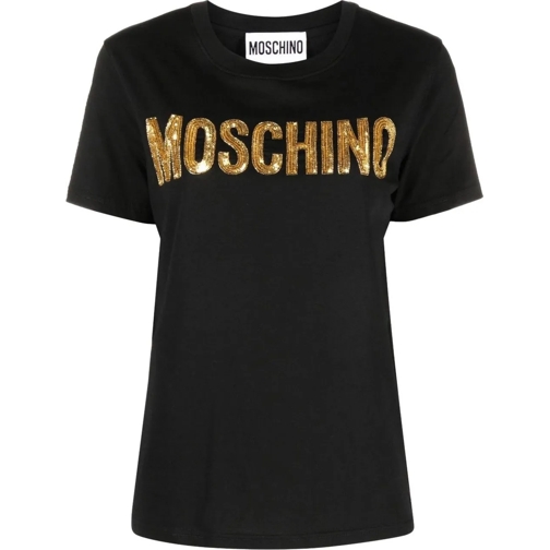 Moschino T-shirts Top Black Black schwarz